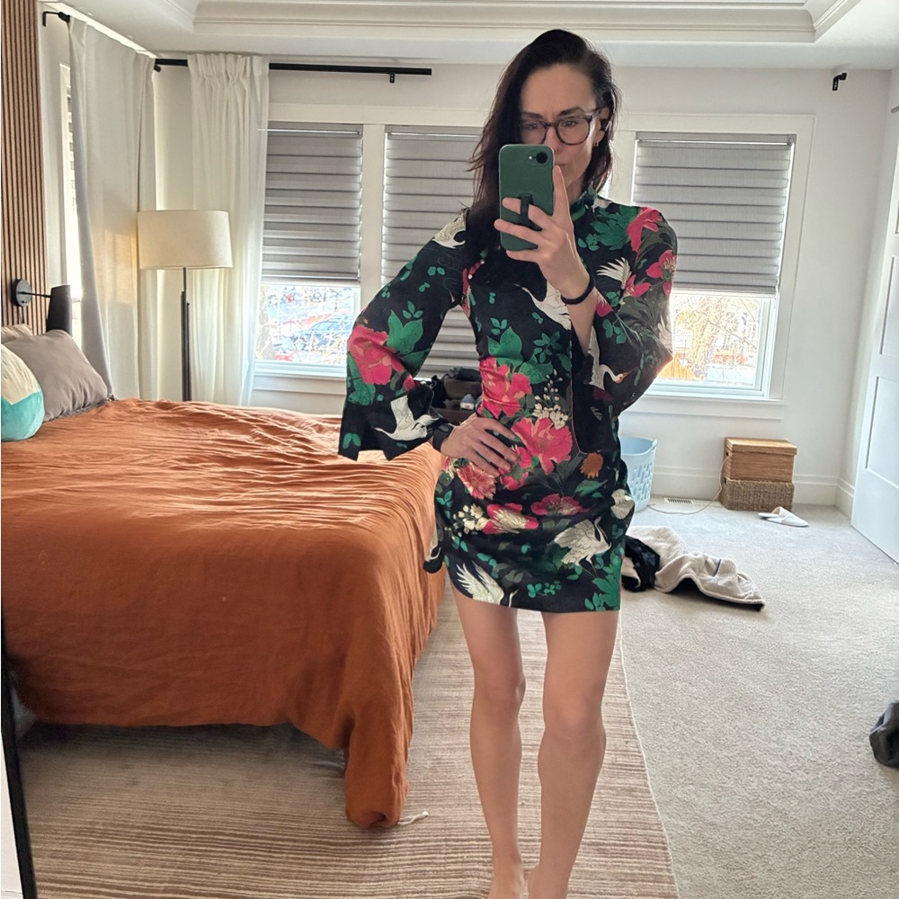 Zara Chinese Style Mini Dress - Picture 3 of 7